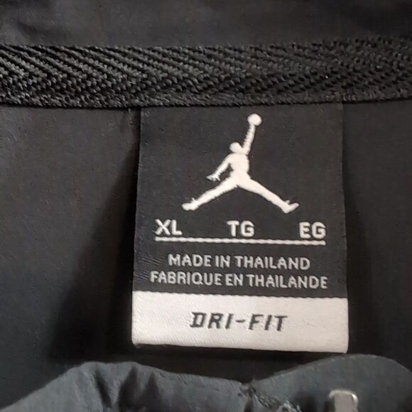 Jordan Nike Dri-fit Men's Black Full Zip Perforated Track Jacket Sz XL - Picture 3 of 6